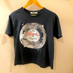 Never worn LETLUV by Anthropologie Blondie 1978 Heart of Glass super soft tee